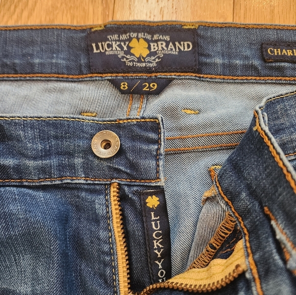 LUCKY BRAND Charlie Baby Boot | Blue Flare & Wide Leg Jeans - Picture 4 of 13